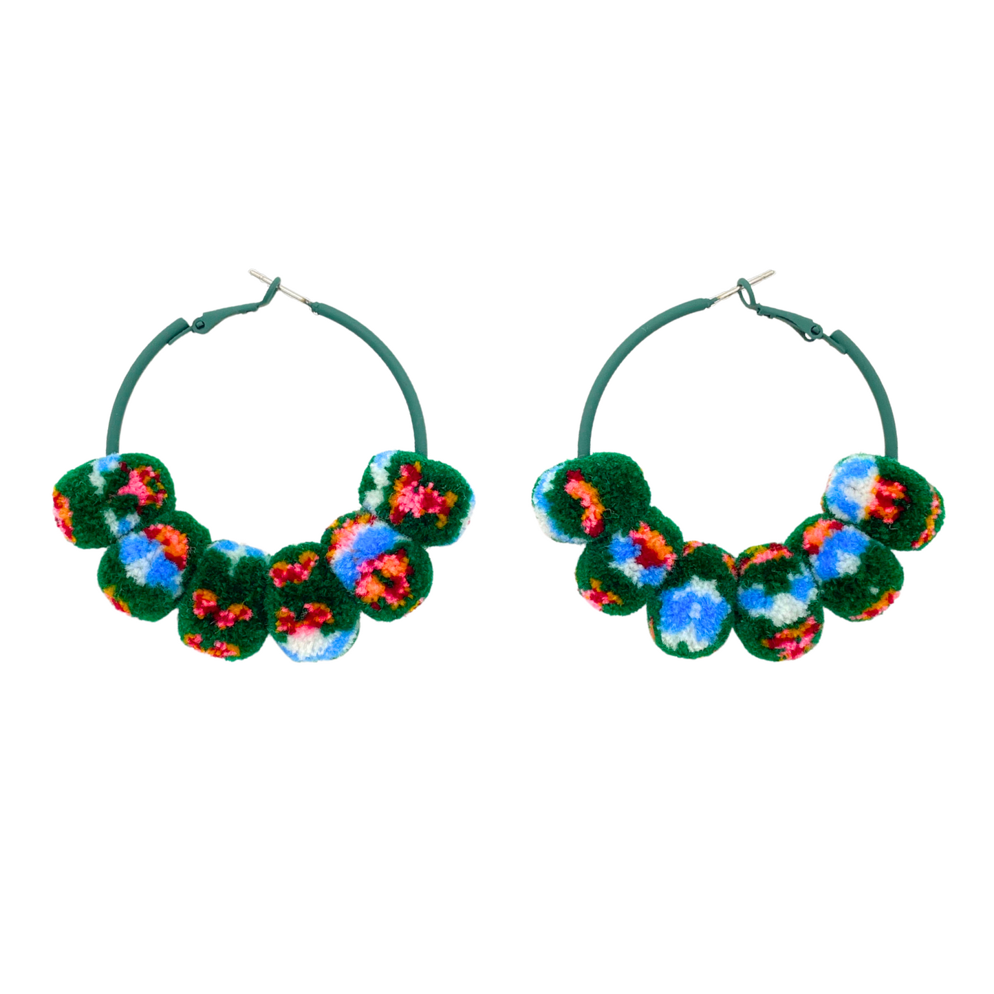 pom'd painted hoops in garden party