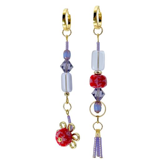 charm'd daisy chain in cranberry