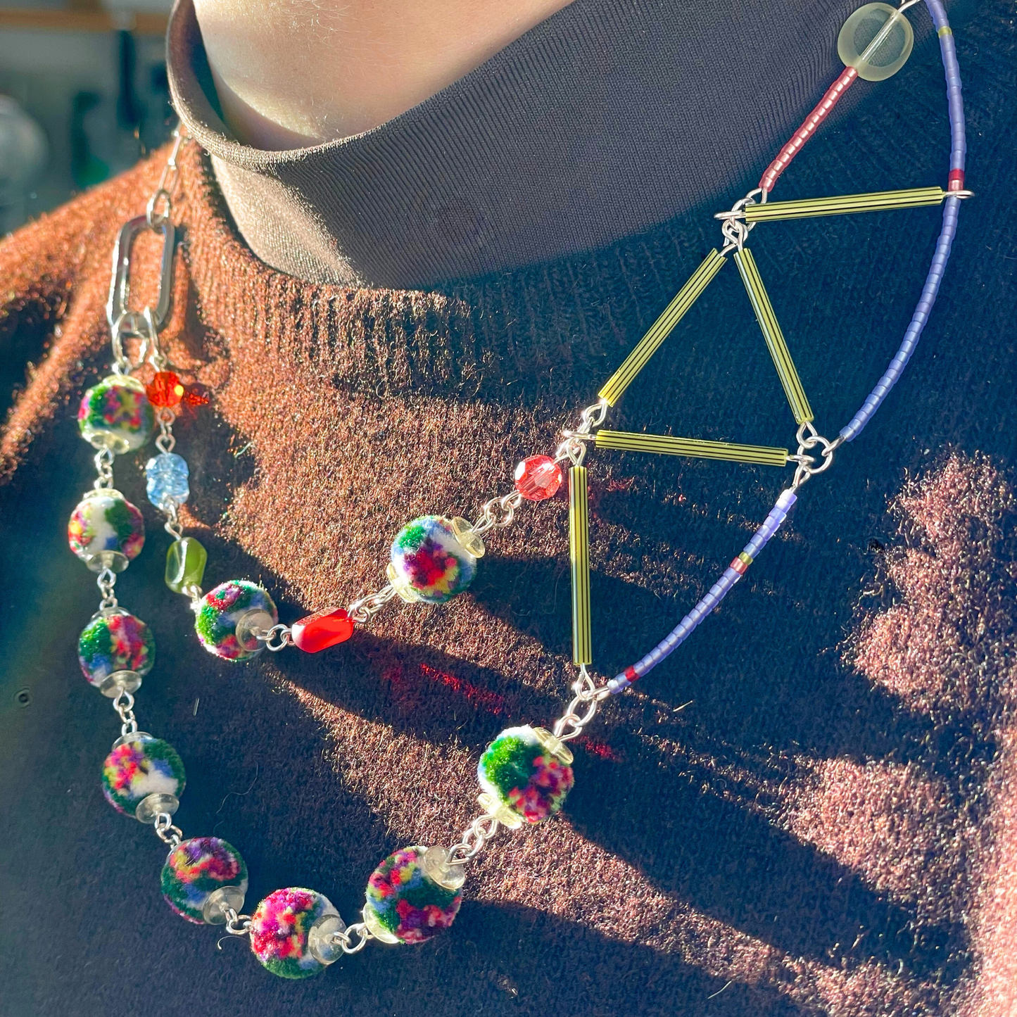 charm'd necklace in garden party