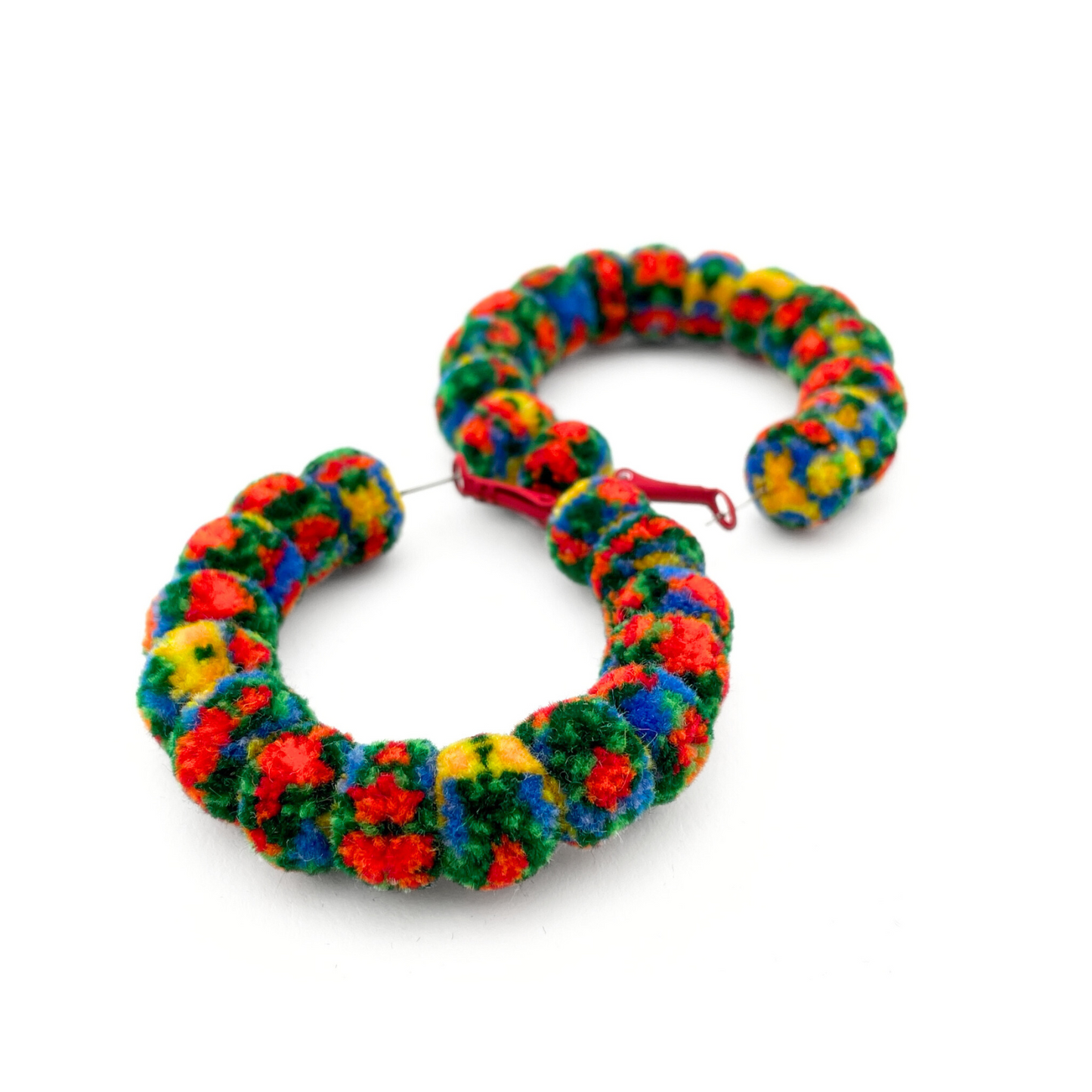 pom'd full painted hoops in majolica