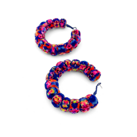 pom'd full painted hoops in melody