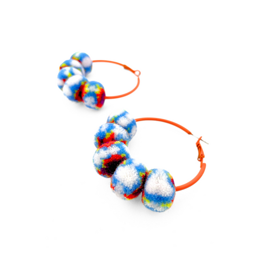 pom'd painted hoops in prism