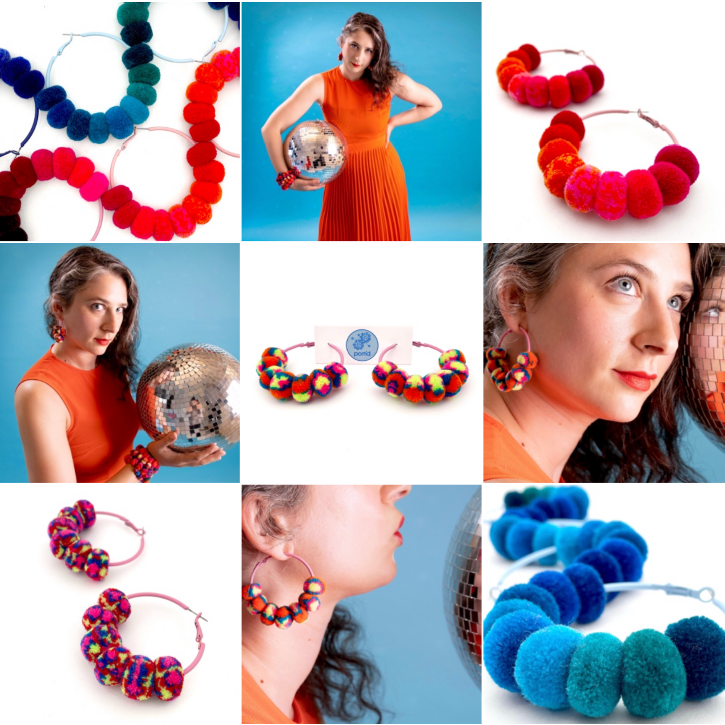 pom'd painted hoops in Bowie