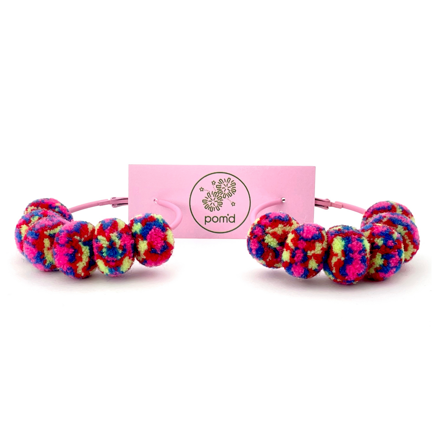 pom'd painted hoops in stardust