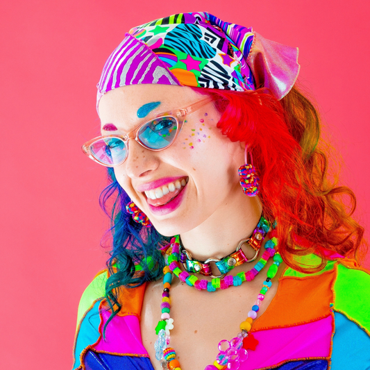 pom'd painted hoops in stardust