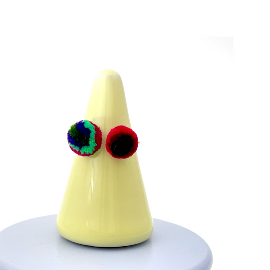 pom'd ring in hunter + red