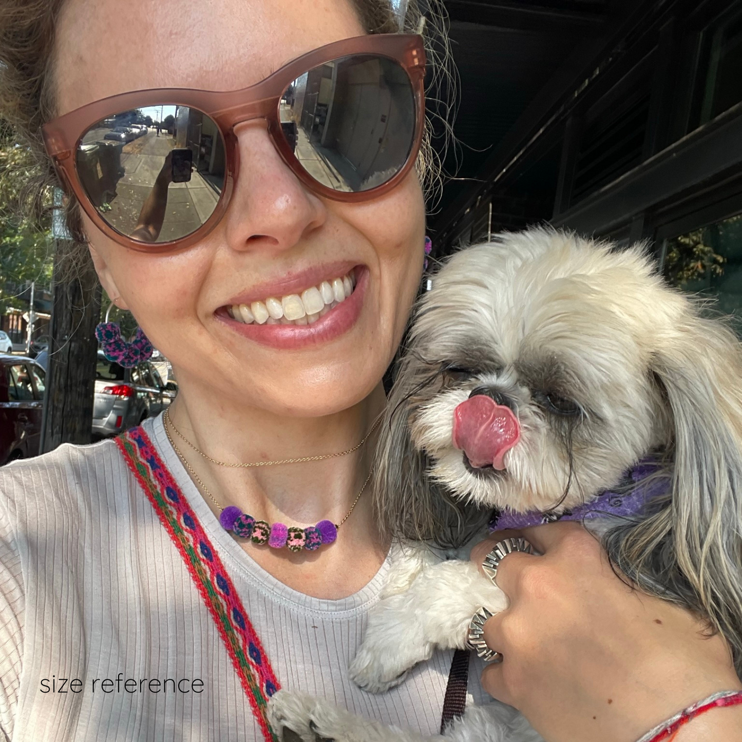 pom'd necklace in red currant