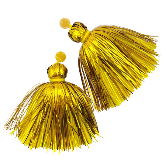 statement tassel earrings