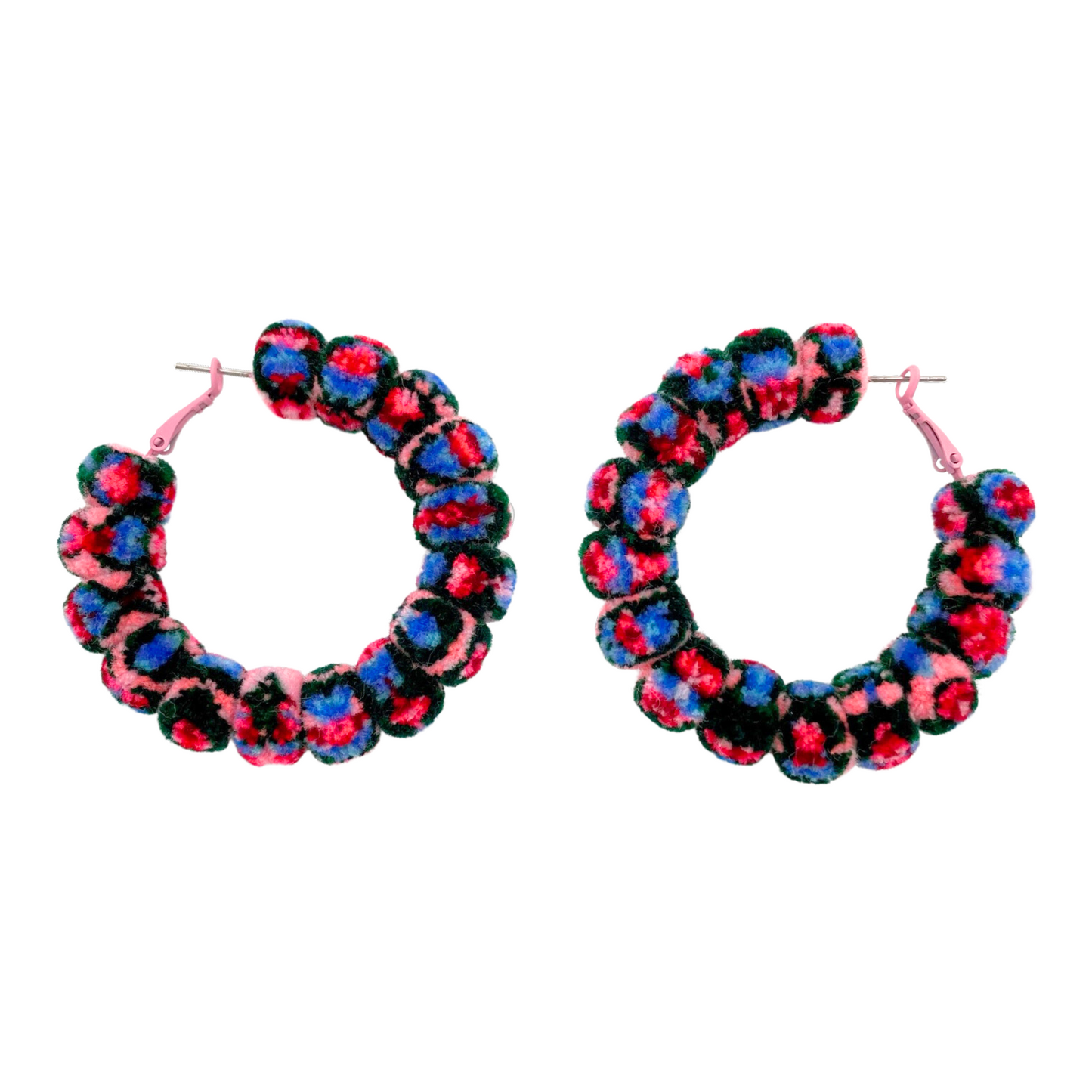pom'd full painted hoops in bloom