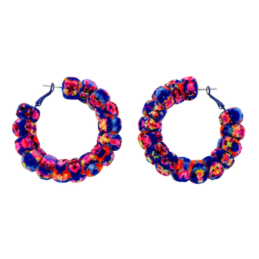 pom'd full painted hoops in melody