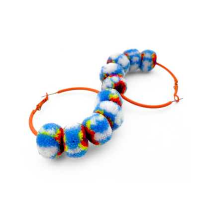pom'd painted hoops in prism