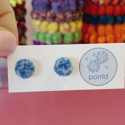 pom'd silver studs - custom