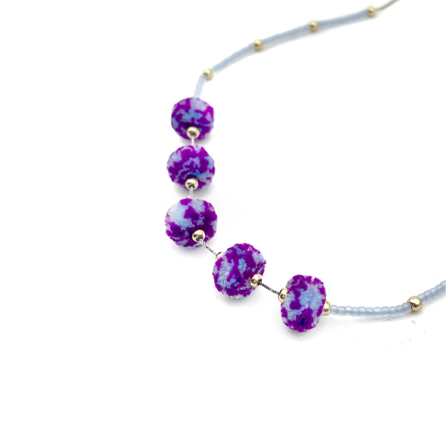 pom'd necklace in hyacinth