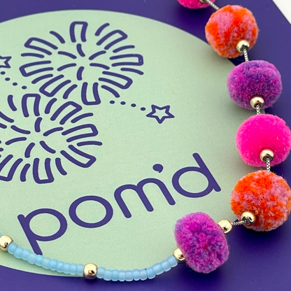 pom'd necklace in chiclets