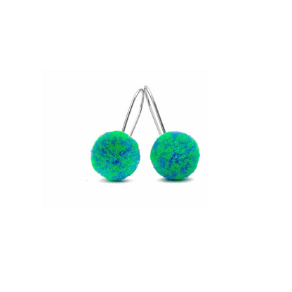 pom'd silver teardrops in globe