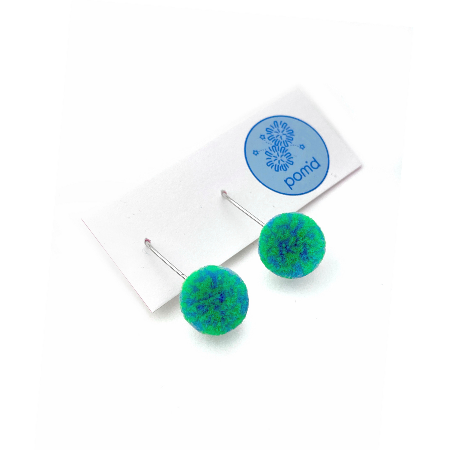 pom'd silver teardrops in globe