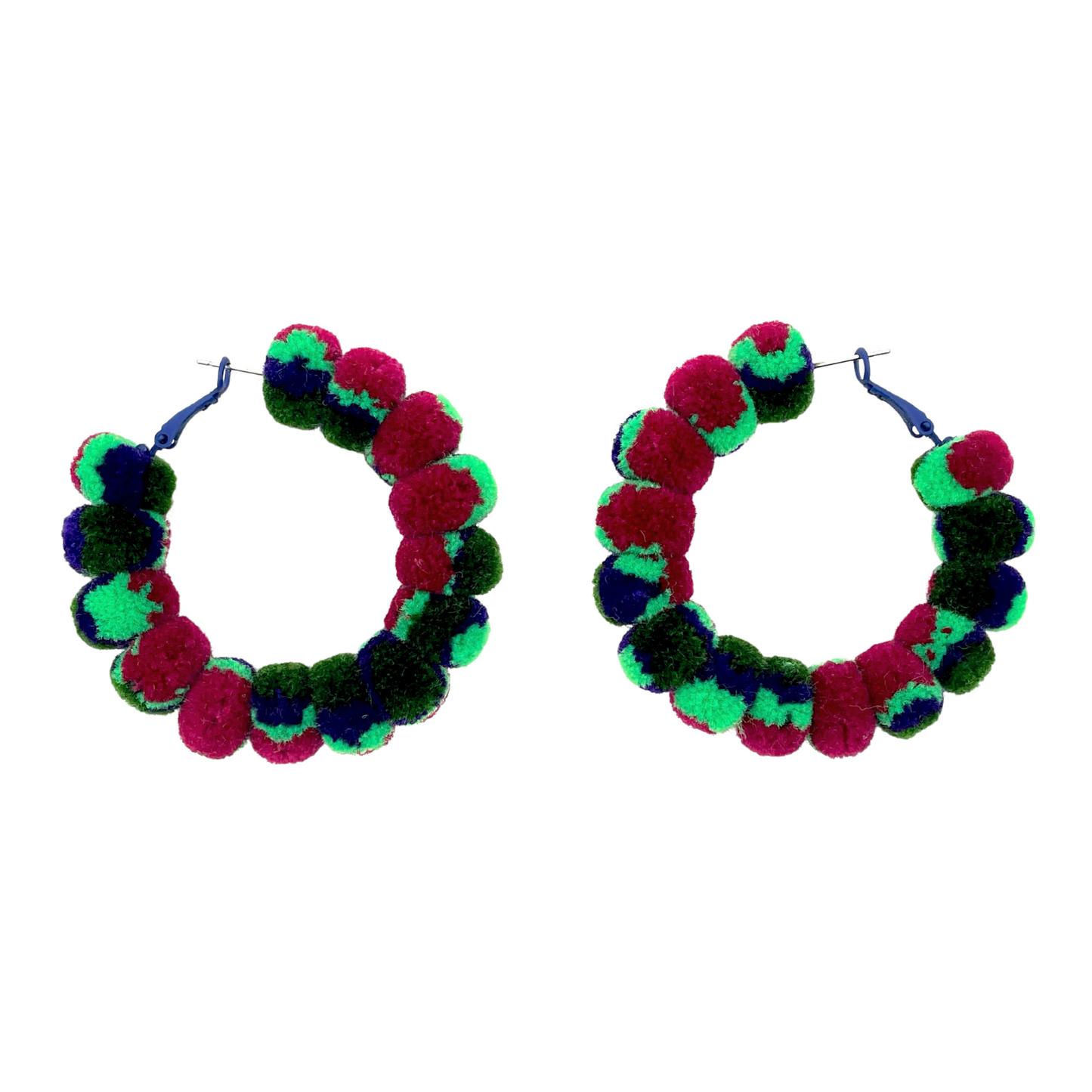 pom'd full painted hoops in hunter