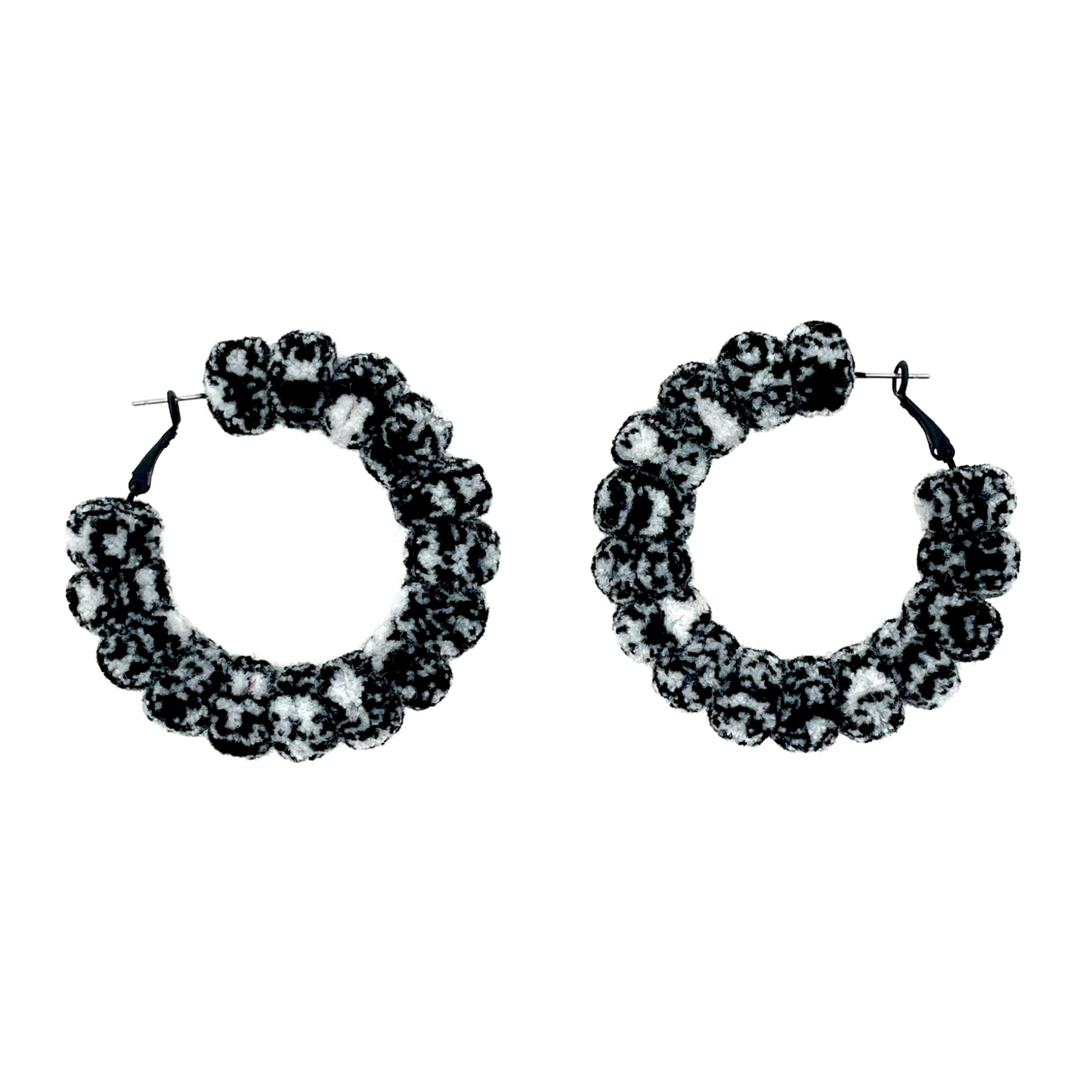 pom'd full painted hoops in marble