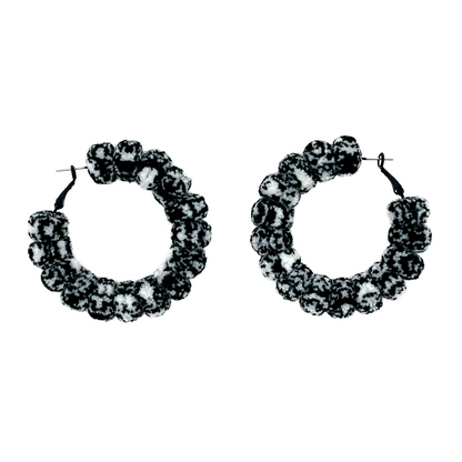 pom'd full painted hoops in marble