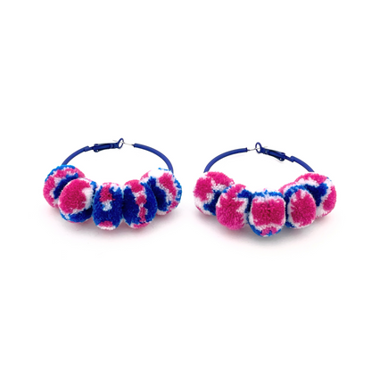 pom'd painted hoops in bazooka