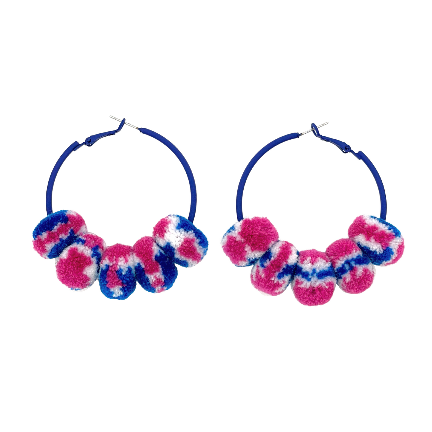pom'd painted hoops in bazooka
