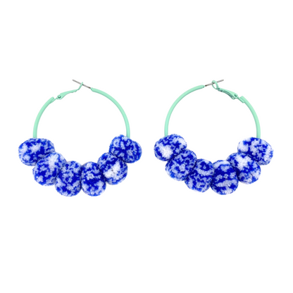 pom'd painted hoops in cloud