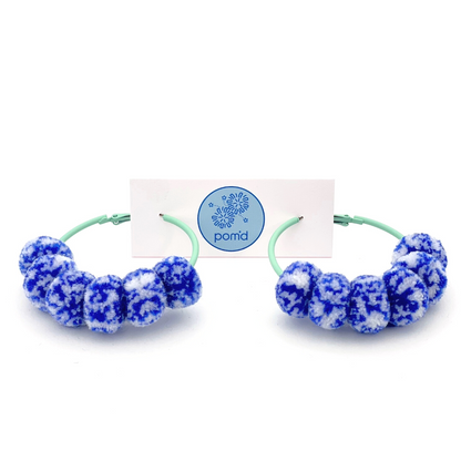 pom'd painted hoops in cloud