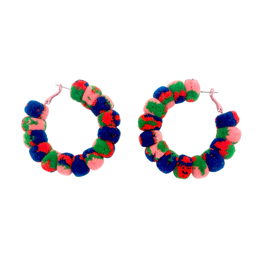 pom'd full painted hoops in dino