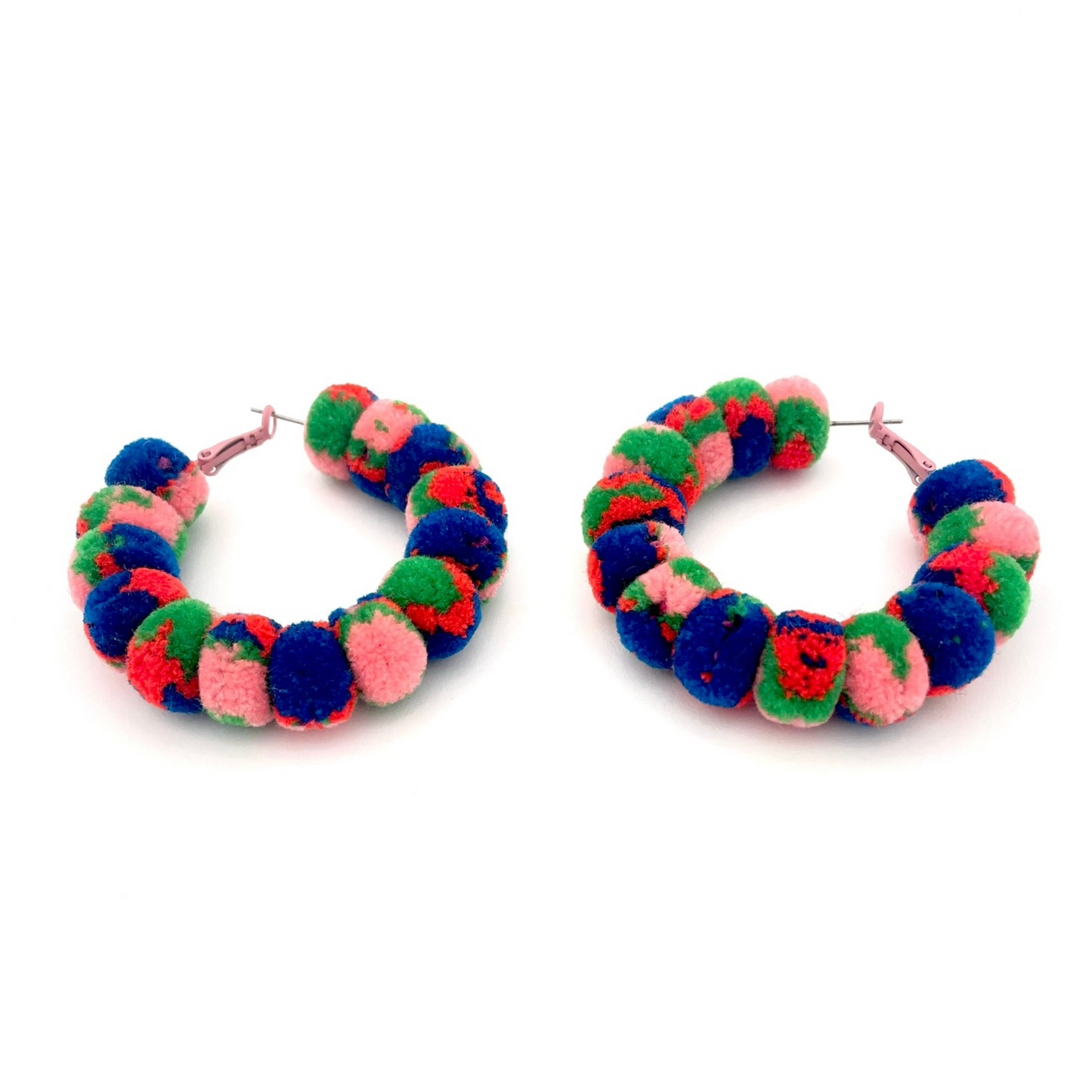 pom'd full painted hoops in dino