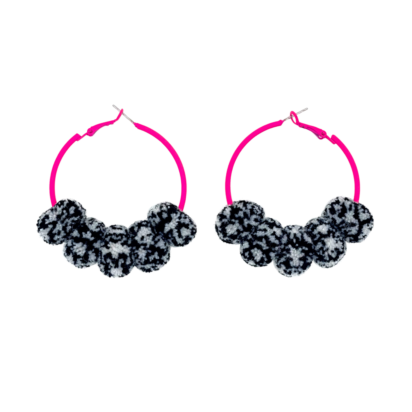 pom'd painted hoops in marble