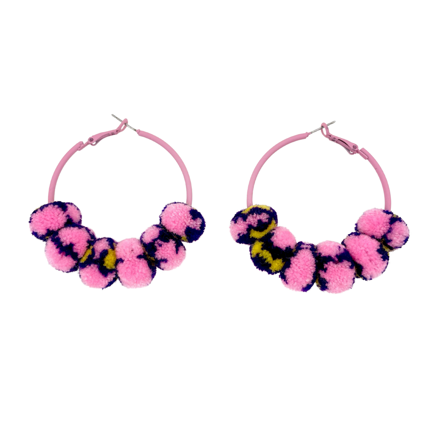 pom'd painted hoops in orchid