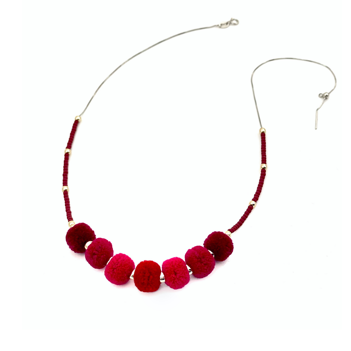 pom'd necklace in red currant