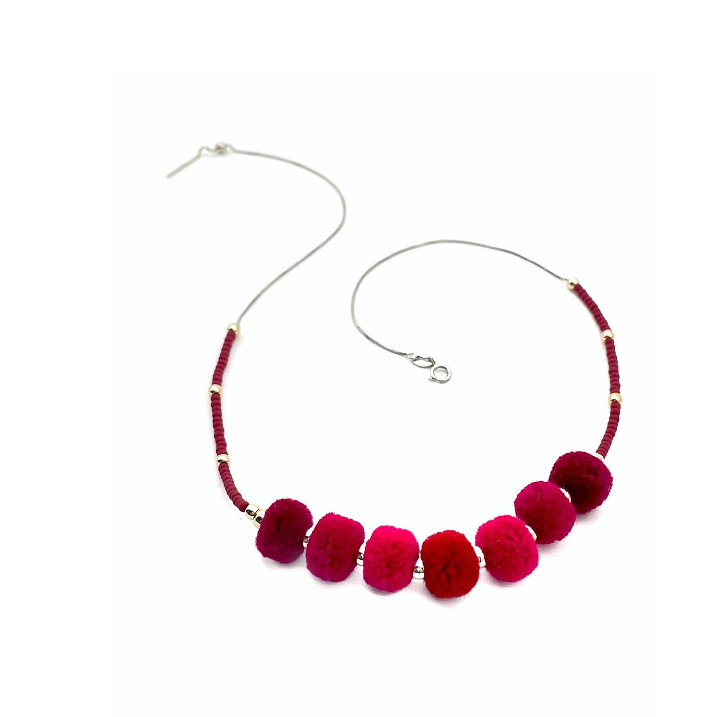 pom'd necklace in red currant