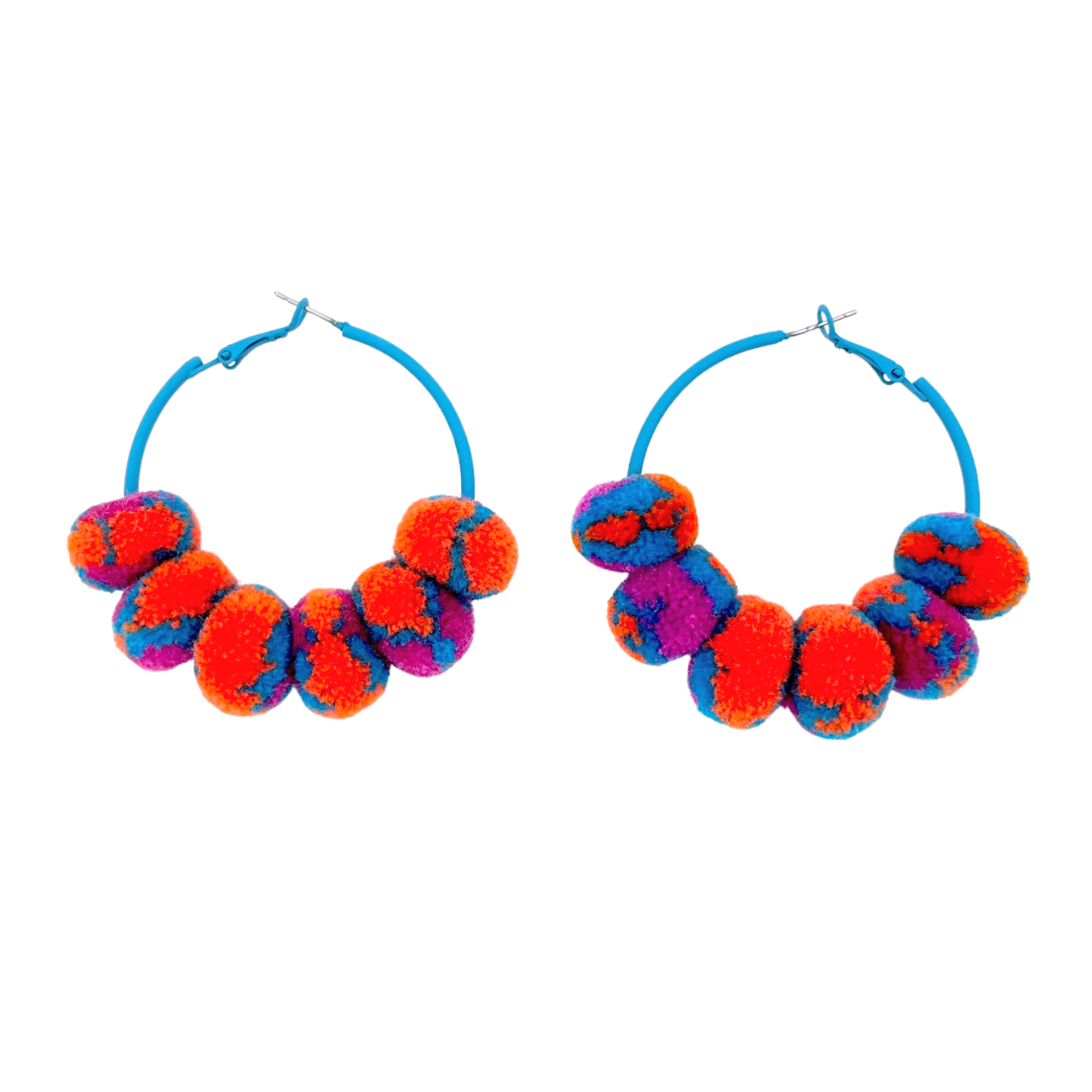 pom'd painted hoops in tango